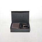 Leasto Premium Leather Gift Set – Brown Genuine Leather Belt & Wallet Combo