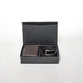 Leasto Premium Leather Gift Set – Brown Genuine Leather Belt & Wallet Combo