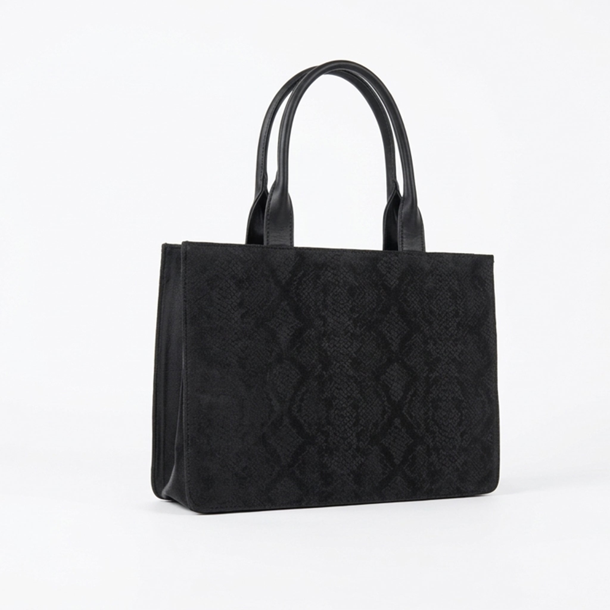 Leasto Midnight Quilted Tote – Sophisticated Structured Handbag with Premium Finish