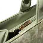 Leasto Botanical Garden Tote – Spacious Structured Handbag with Elegant Print