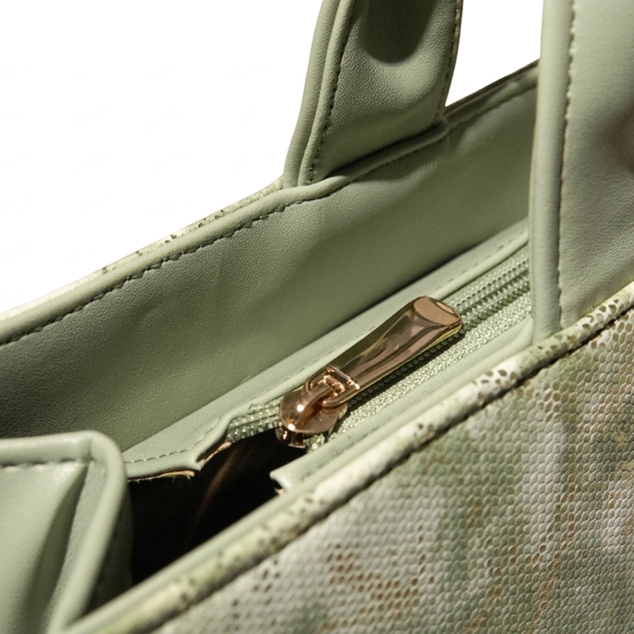 Leasto Botanical Garden Tote – Spacious Structured Handbag with Elegant Print
