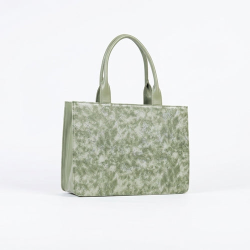 Leasto Botanical Garden Tote – Spacious Structured Handbag with Elegant Print