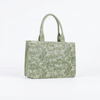 Leasto Botanical Garden Tote – Spacious Structured Handbag with Elegant Print