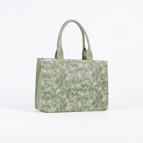 Leasto Botanical Garden Tote – Spacious Structured Handbag with Elegant Print