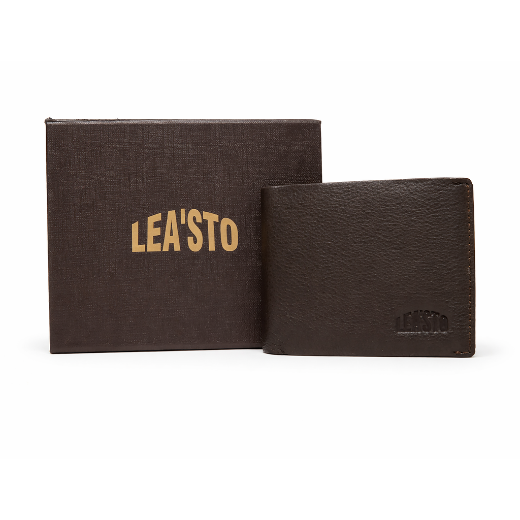 Leasto Premium Leather Bi-Fold Wallet