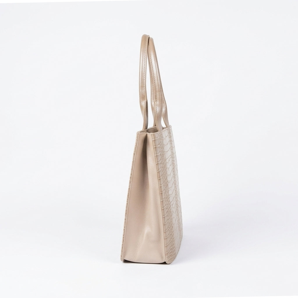 Leasto Croc-Embossed Structured Tote – Sophisticated Everyday Handbag with Luxe Detail