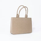 Leasto Croc-Embossed Structured Tote – Sophisticated Everyday Handbag with Luxe Detail