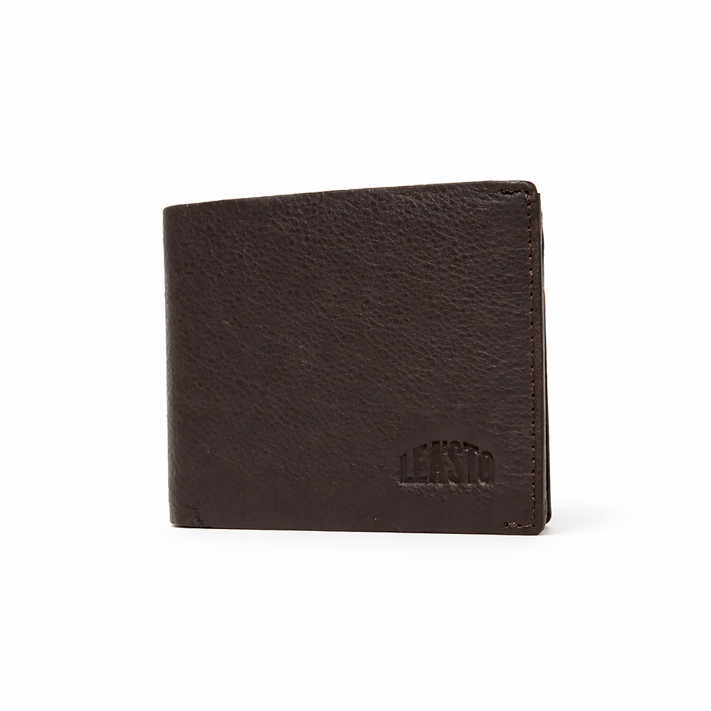 Leasto Premium Leather Gift Set – Brown Genuine Leather Belt & Wallet Combo