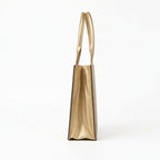 Leasto Floral Elegance Tote Bag – Spacious Structured Handbag with Gold Accents