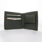 Leasto Premium Green Bi-Fold Leather Wallet for Men