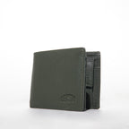 Leasto Premium Green Bi-Fold Leather Wallet for Men